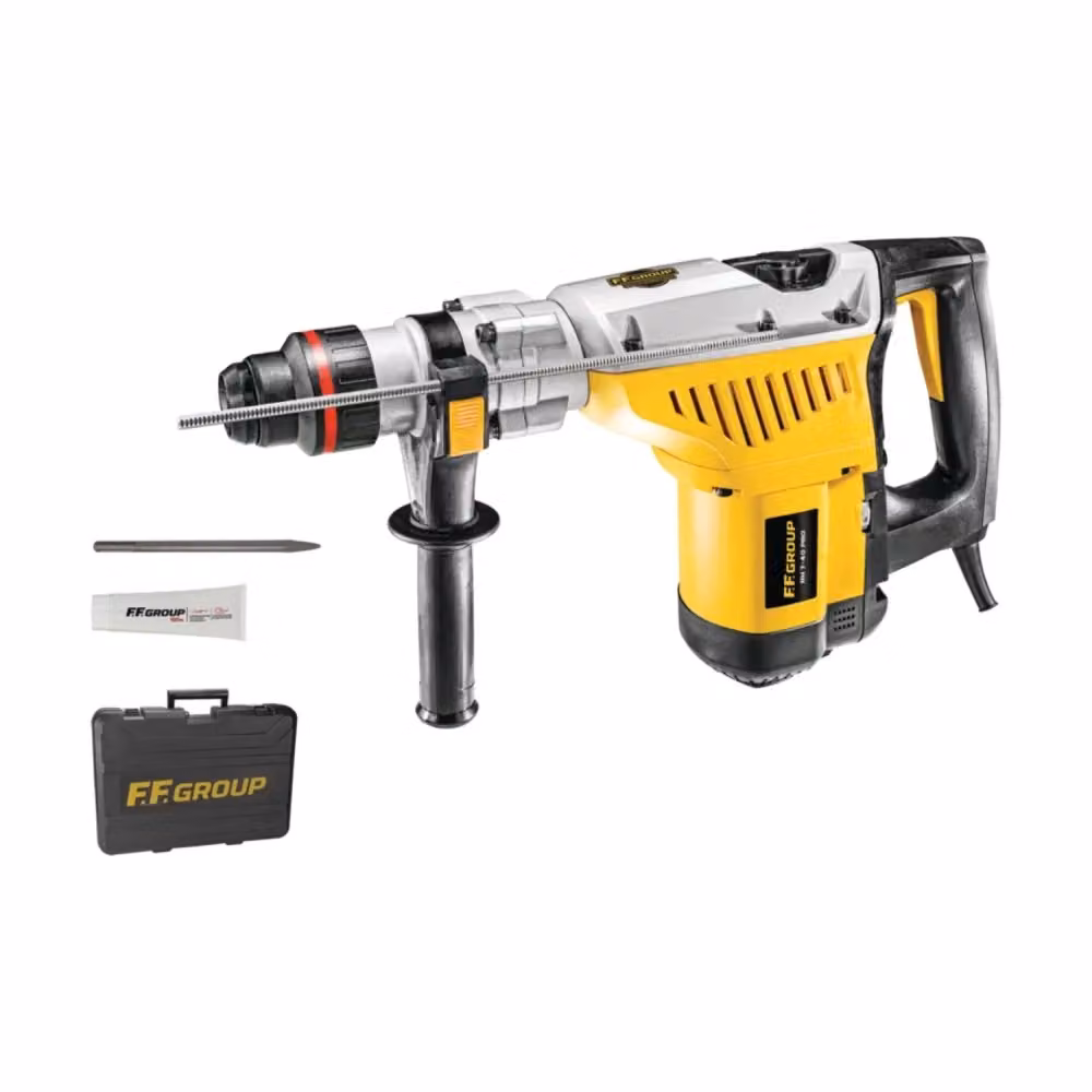 Martello perforatore combinato professionale FF Group RH 7-40 Pro SDS Max giallo – 2