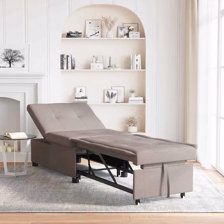 vidaXL Divano Letto Estraibile Talpa in Tessuto, L: 194 cm, P: 50 cm, H: 82 cm