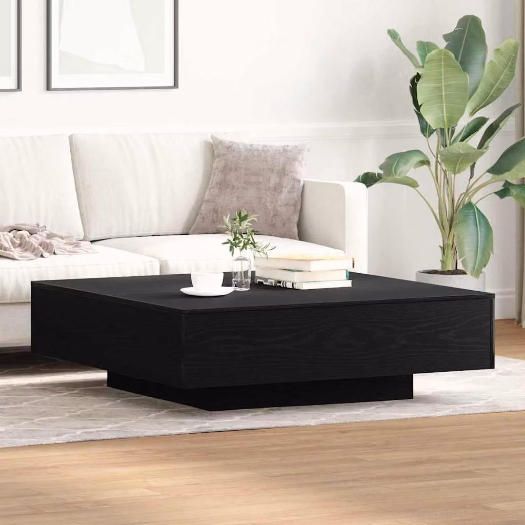 Tavolino da salotto Rovere Nero 100 x 100 x 31 cm