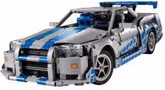 LEGO Technic Nissan Skyline GT-R (R34) Fast & Furious, Colore Argento, 42210