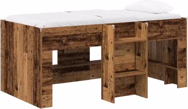 Letto Alto per Bambini | Letto Infantile | Lettino 2 pcs Legno antico 163 x 101,1 x 68,5 cm