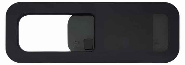 Finestrino laterale per camper - Finestra scorrevole orizzontale 780x280 mm, lato sinistro - Alluminio, vetro temperato - Adatta per camper, caravan e pick-up - Colore nero