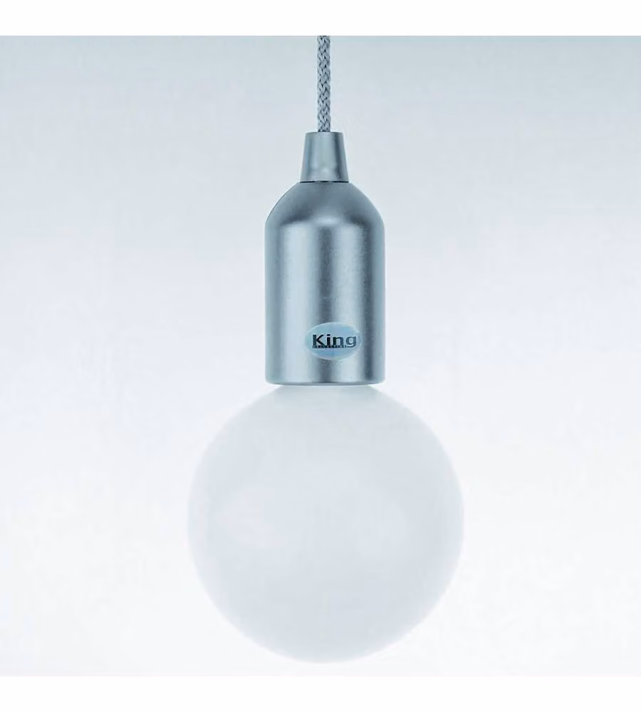 Lampada LED a batteria argento K Light