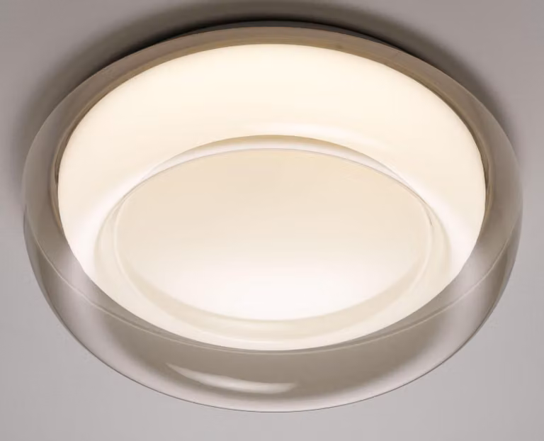 casa NOVA plafoniera JEROM DH 40x10 cm grigio Lampada da soffitto