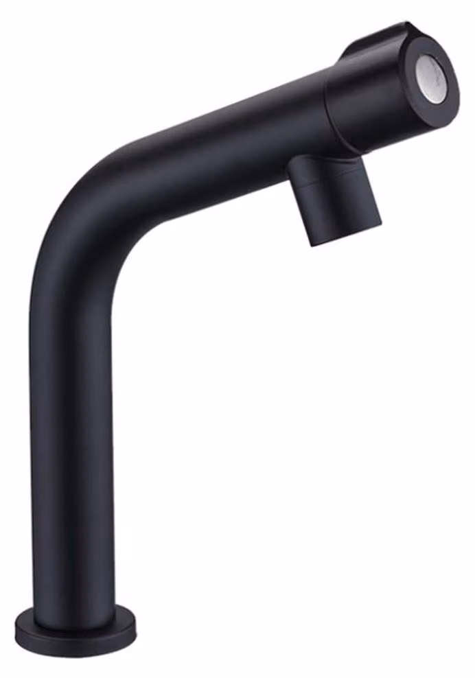 Solidchoice - Rubinetto da bagno nero opaco per lavabo