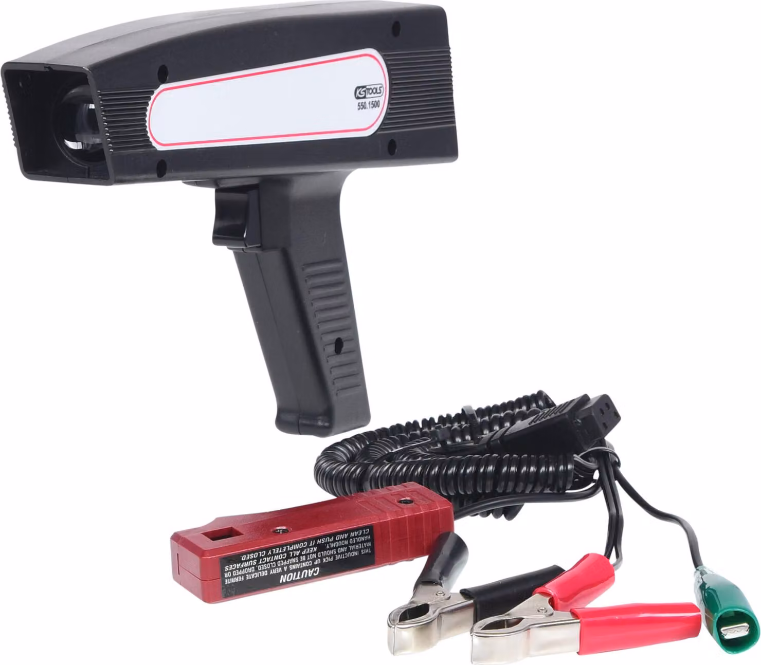 KS Tools Pistola digitale per la fasatura dell'accensione (stroboscopio) con display a LED