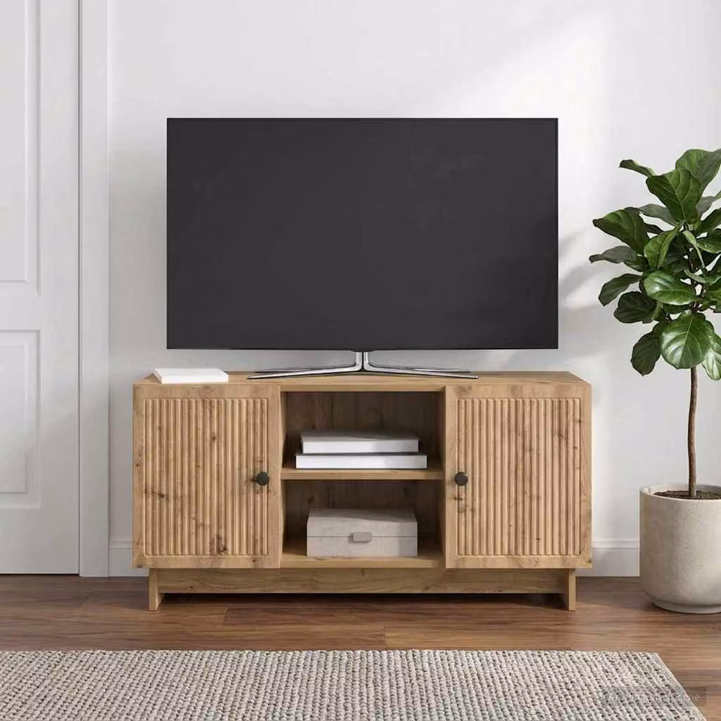Mobile TV vidaXL in stile vintage, colore marrone, L 102 x P 34,5 x H 50 cm