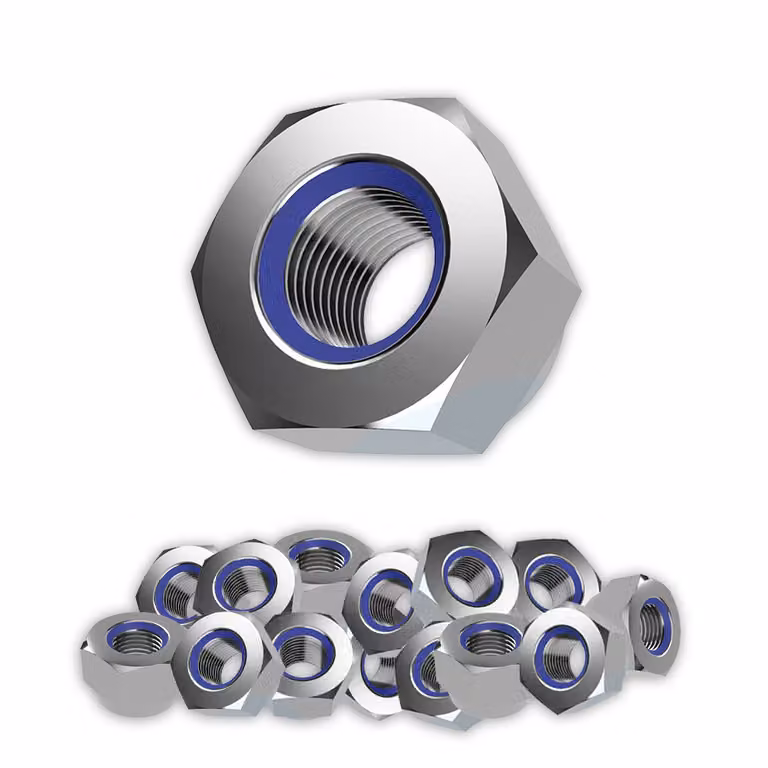 Dadi autobloccanti M12 in acciaio inossidabile V2A 304 DIN 985, 25 pezzi