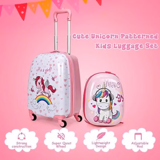 Set di viaggio Coast 2 - 40 cm borsa - 32 cm valigetta - Rosa