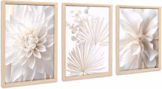 Set di ali decorative - arte moderna - 3 pezzi - 90 cm x 40 cm - impermeabile