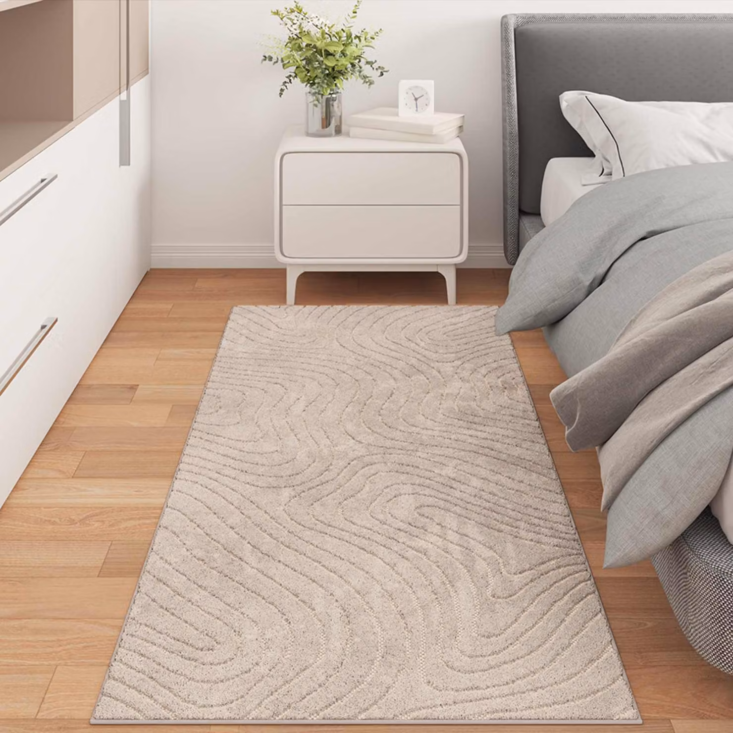vidaXL Tappeti per area PALMERAS Beige 80 x 200 cm Poliestere
