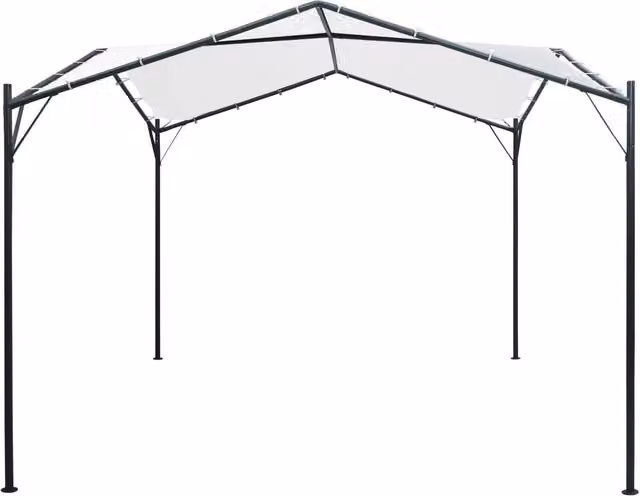 Gazebo da Giardino 3x3x2,6 m Bianco 180 g/m² 312235