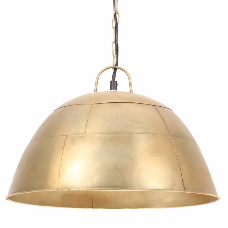 vidaXL Lampada a sospensione stile industriale vintage 25 W ottone rotondo 41 cm E27