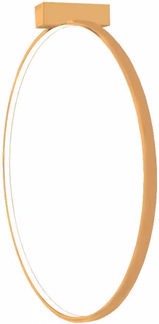Applique anello oro Ø87 LED 27W 4000K neutra AGARO Shilo