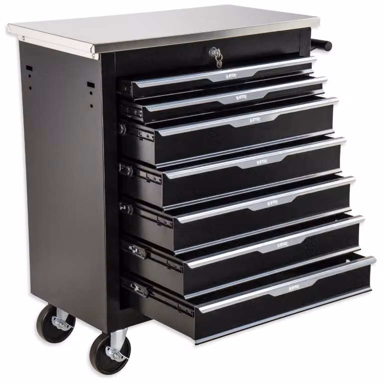 Armadio da officina STIX PREMIUM, carrello portautensili, 5 cassetti, rotelle con freno, UltimatePro A7