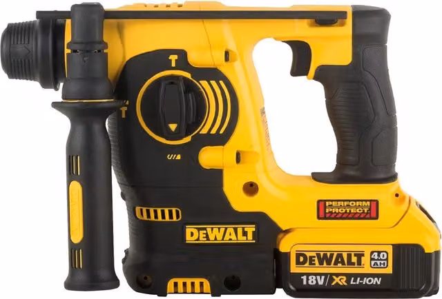 Tassellatore a batteria DeWalt DCH253M2-QW 18V con batteria al litio da 4,0 Ah, colore giallo