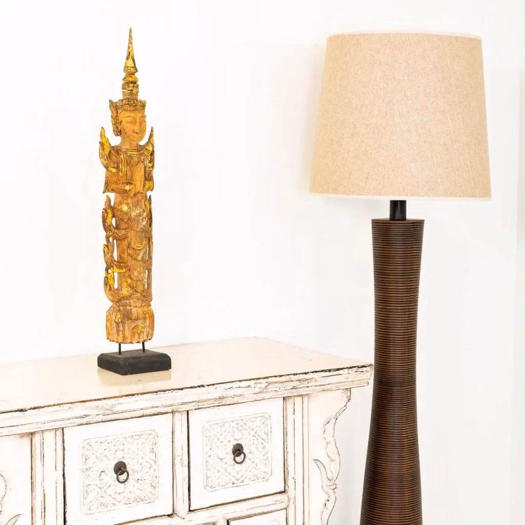 Figura decorativa orientale in legno Wanderlust Deco L: 12,5 cm, P: 7,5 cm, H: 76 cm – 2