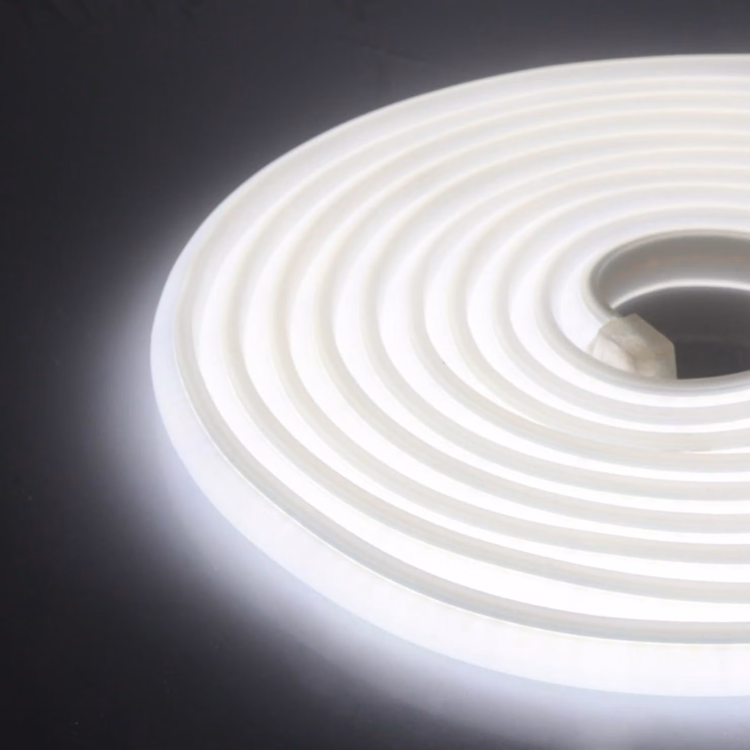 Striscia LED effetto neon, 3 metri, 220 V, tecnologia COB, 288 LED al metro, grado di protezione IP65, luce bianca fredda
