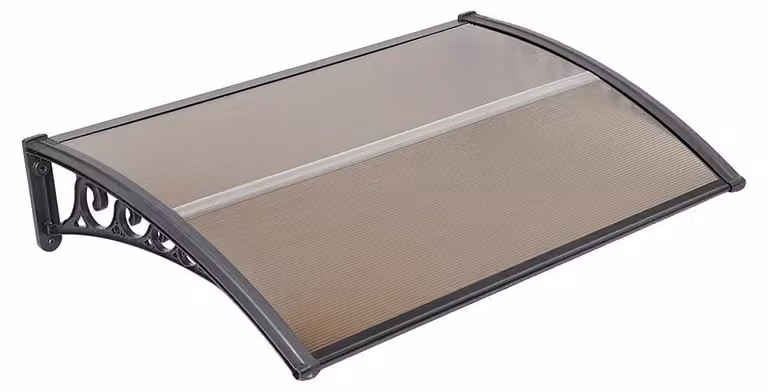Tettoia per porta d'ingresso, protezione dai raggi UV, design resistente alle intemperie, 100x150 cm