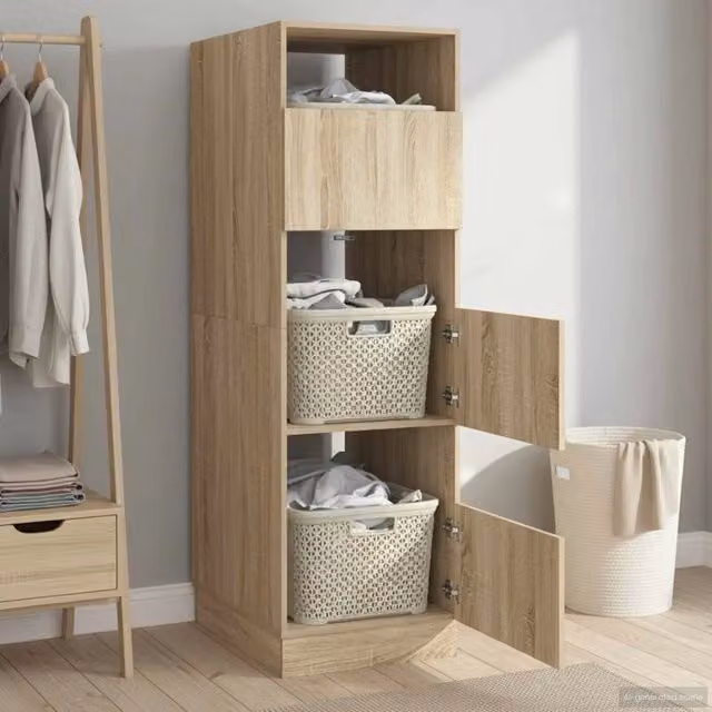 Mobile da lavanderia con archiviazione Sonoma 50 x 68 x 162 cm 3422794