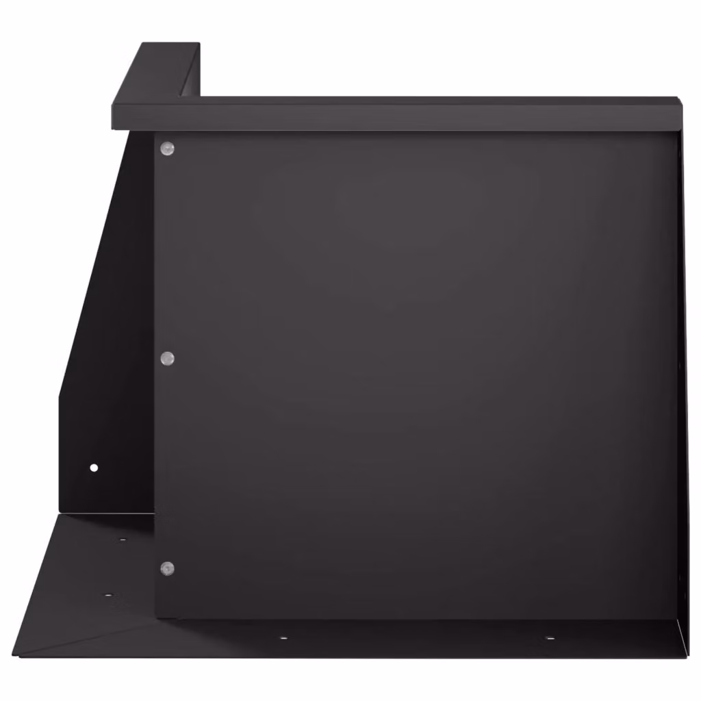Set di 2 vasche rialzate ornamentali Videx in acciaio nero, L/P/H: 50 x 50 x 50 cm – 2