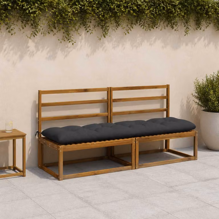 vidaXL Cuscini per Panchina VIANEN 2 pz 100% Poliestere Antracite