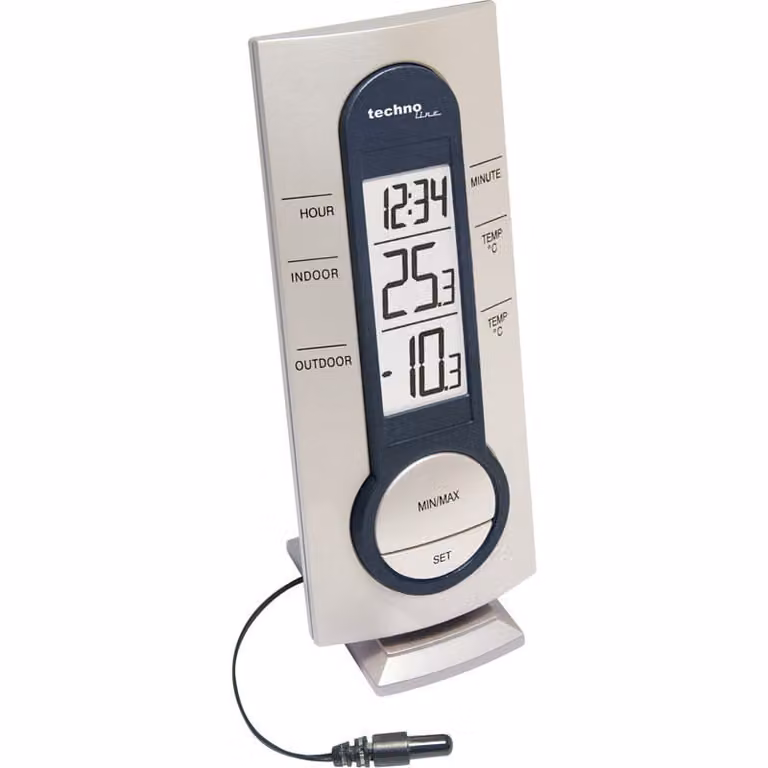Stazione meteorologica digitale Technoline WS 7033 Antracite, Blu, Argento