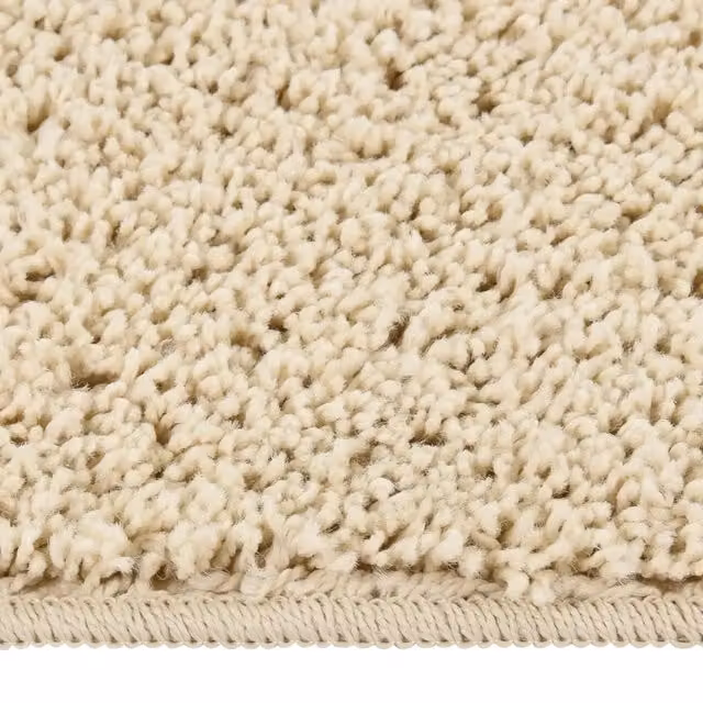 Tappeto Shaggy DESIGN IN per soggiorno beige, lavabile e antiscivolo, L: 290 cm, P: 200 cm