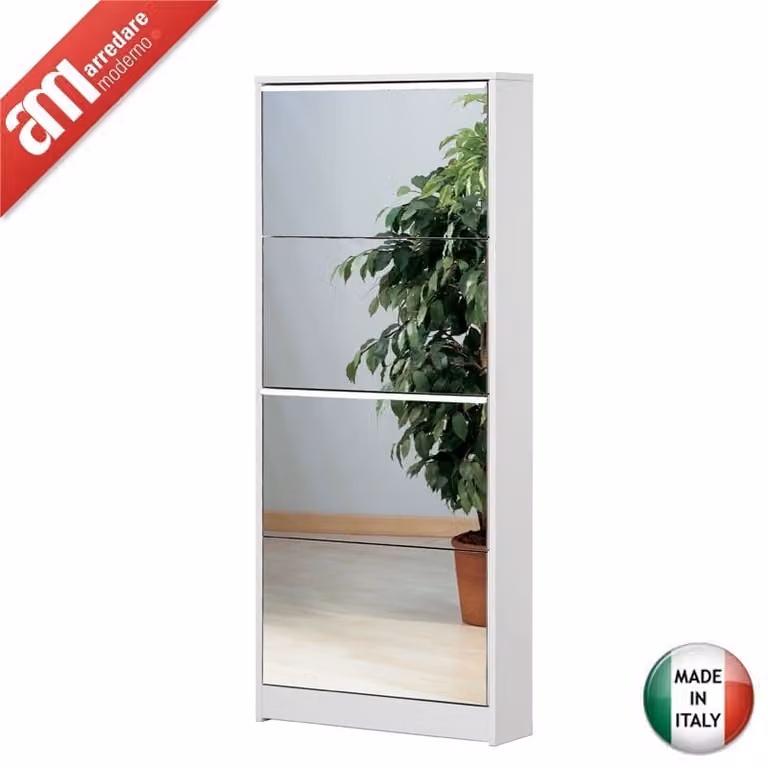 Scarpiera specchio 4 ante 10 paia Art. 184SP