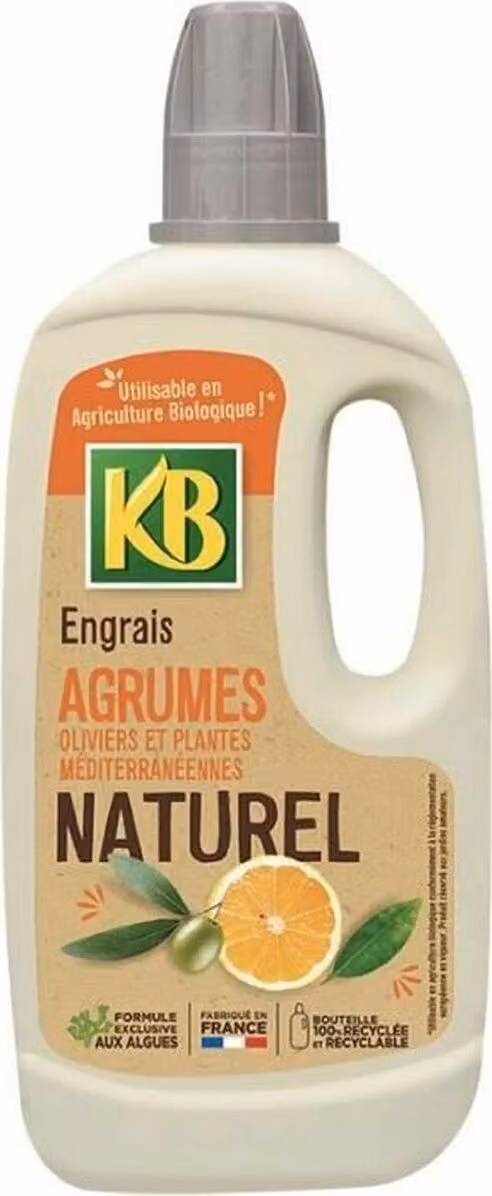 Concime naturale Agrumi, ulivi e piante mediterranee 1L
