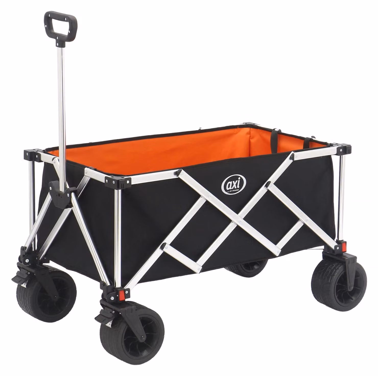 Carrello pieghevole con tetto e ruote girevoli a 360°
