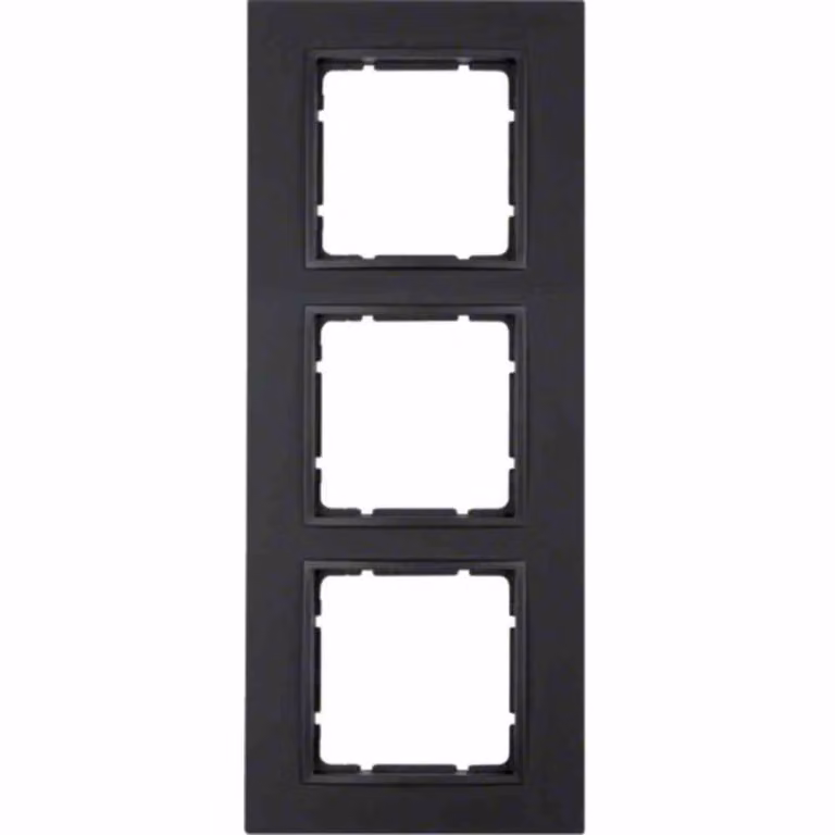 Berker frame anth/matt 3-gang 10136626