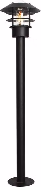 Paletto luce da giardino nero E27 60W Helsingor Elstead