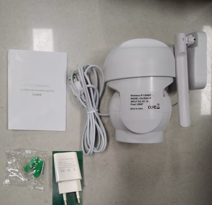 telecamera di sorveglianza wireless da 2 MP, 1080P, montaggio a parete, monitor WLAN, IP66, impermeabile, visione notturna, conversazione bidirezionale, rilevamento del movimento, inseguimento automatico, PTZ, ruotabile, per casa, ufficio, uso esterno e i