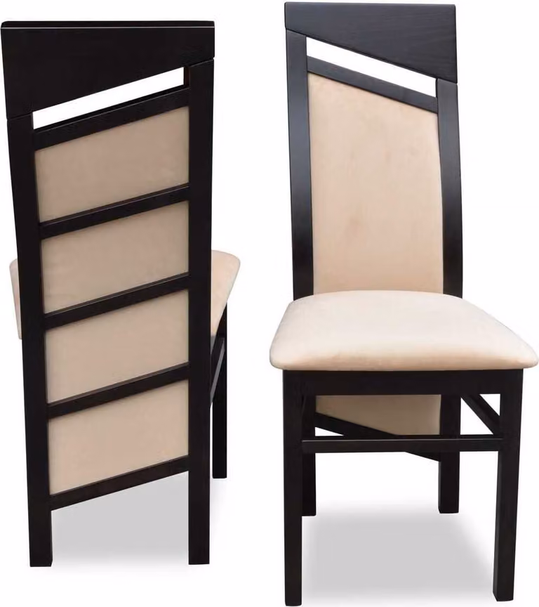 Braun Stuhl Polsterstuhl Modern Sitzmöbel Ess Zimmer Polster Textil