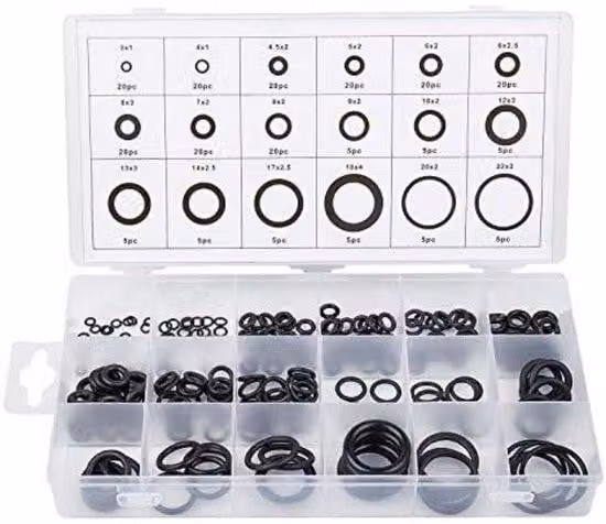 Set di anelli in gomma - Universali - Multiuso - 225 pezzi