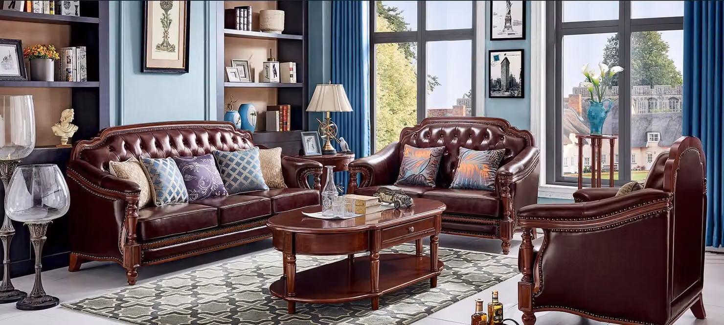 Sofagarnitur 3+2+1 Sitzer Set Design Sofa Polster Couchen Couch Klassisch Luxus