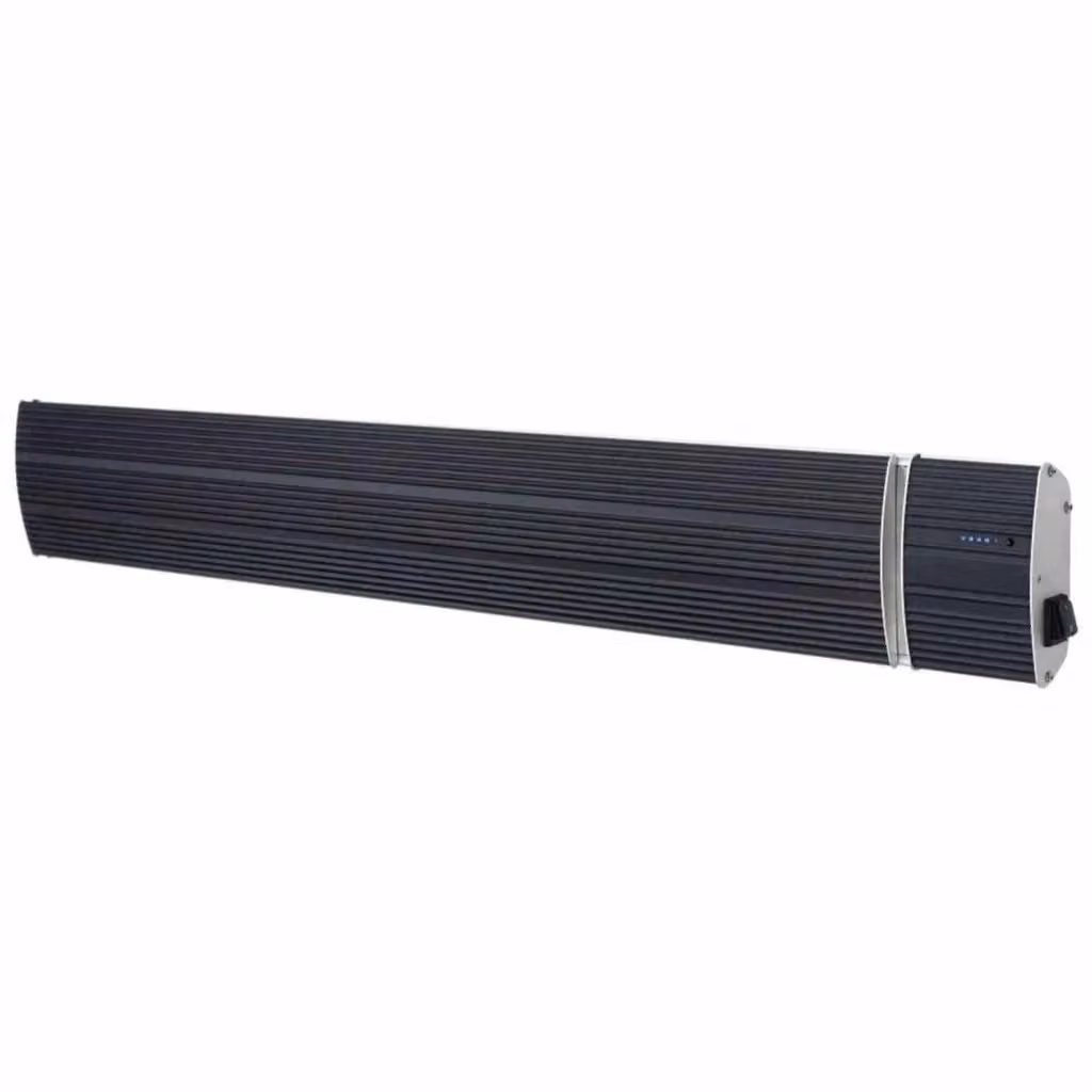 Riscaldatore a infrarossi in ceramica Sined Calore Nero 1500 da 1500W con telecomando e protezione IP65, colore nero – 2