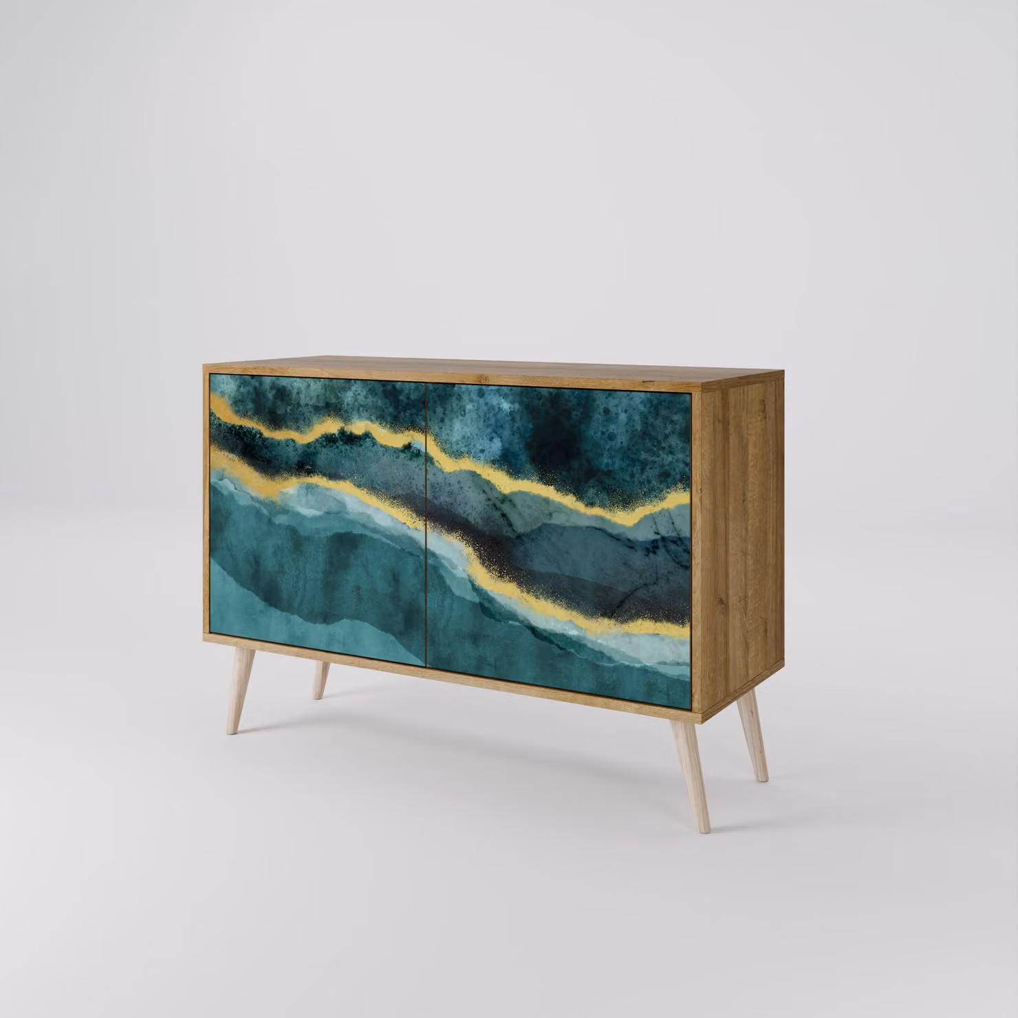 Cassettiera Spacerebels a 2 ante - credenza cassettiera - credenza alta - mobile guardaroba - soggiorno camera da letto - 57,5×111×42 (HxLxP)