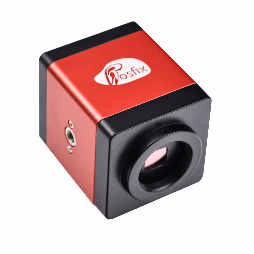 Set Camera Microscopica Draco Pro KMDRP-HDMI-VGA con Braccio Regolabile, Obiettivo 180X e Montatura C-Mount in Lega di Alluminio Rossa – 2