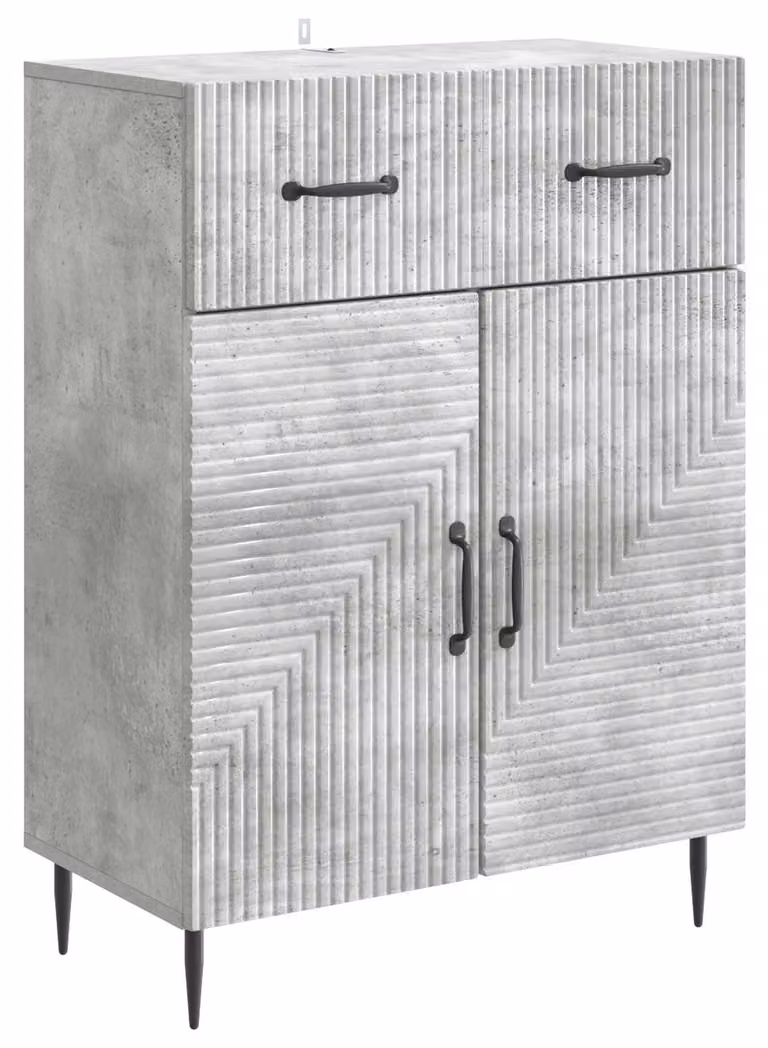 Credenza con cassetto Grigio Cemento 66 x 34,5 x 89,5 cm
