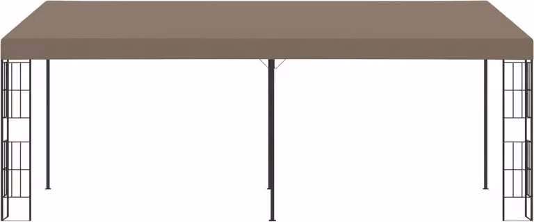 Gazebo a Parete 6x3 m Talpa in Tessuto