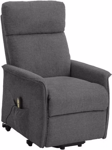 POLTRONA RECLINER RELAX ALZAPERSONA TESSUTO GRIGIO