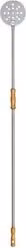 Pala pizza forata Lilly Codroipo in metallo color argento L: 190 cm, P: 18 cm