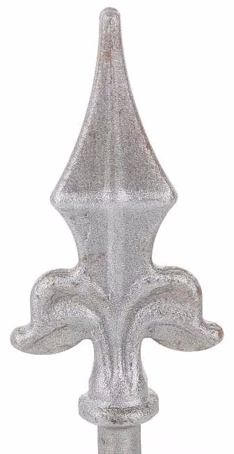 LogistSystem 1 pz. Punte decorative in metallo - 130x60 mm (AxL) / Base: ∅ 12 Decorazione per recinzione 40.052