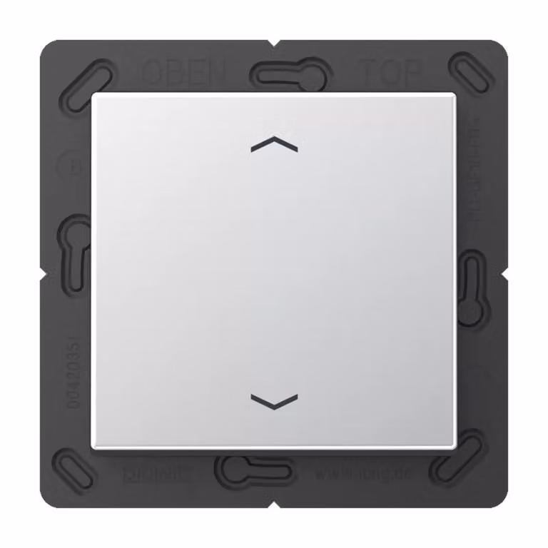 Jung ENOA590PAL Trasmettitore da parete wireless EnOcean con simboli, color alluminio