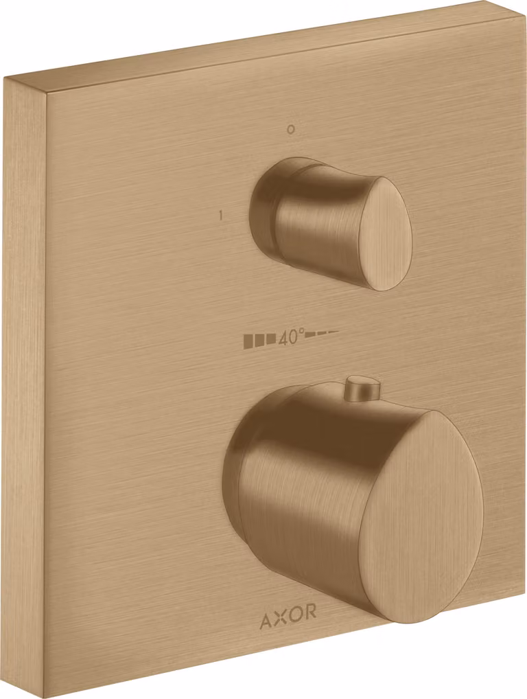 hansgrohe AXOR Starck Thermostat organique Starck encastré avec robinet d'arrêt, 1 consommateur, 12715140, 12715140