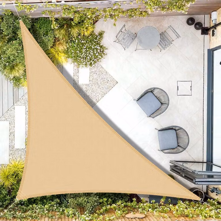 Telo ombreggiante triangolare, 3x3x4,25 metri, impermeabile e resistente ai raggi UV