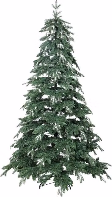 Albero di Natale Artificiale XYLO Verde con Effetto Neve e Rami Realistici, Altezza: 210 cm