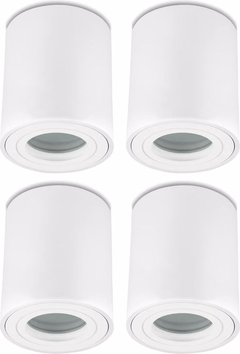 Sweet LED 4xfaretto da incasso bagno GU10 alluminio bianco plafoniera IP44 faretto da incasso 95 mm